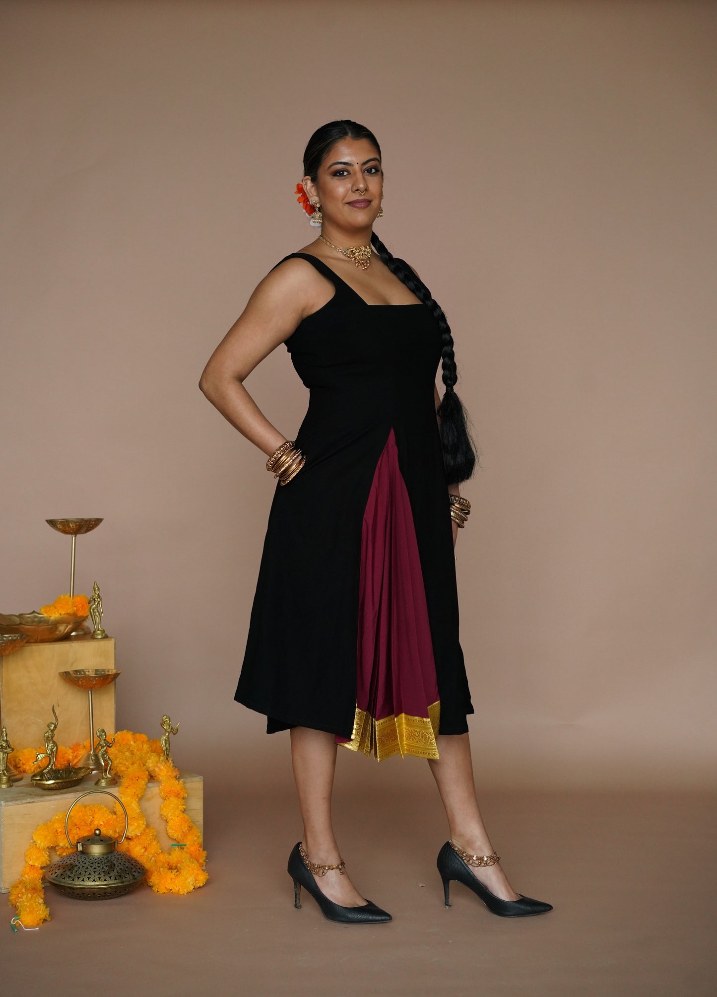 Jali Midi Dress