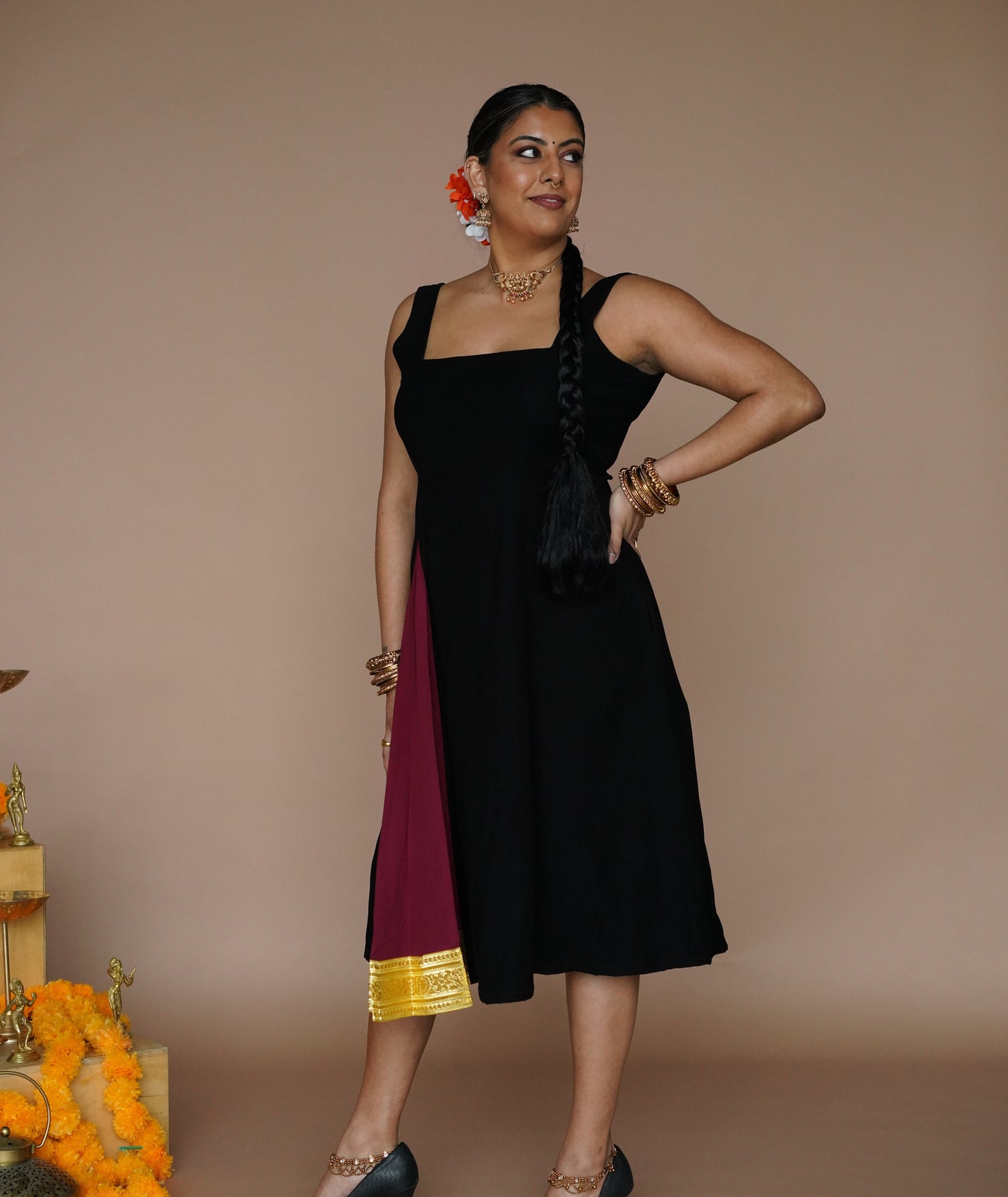 Jali Midi Dress